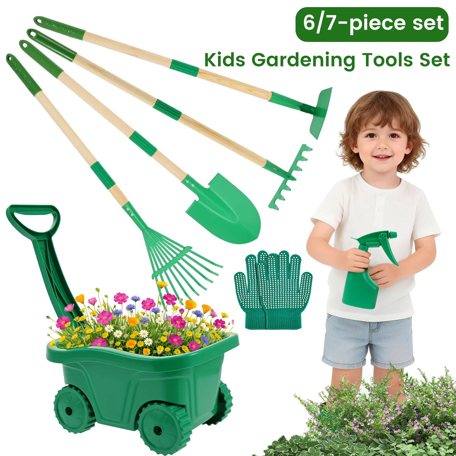 Gardening Tools Toddler - 6/7Pcs Kids Gardening Tools Set Metal