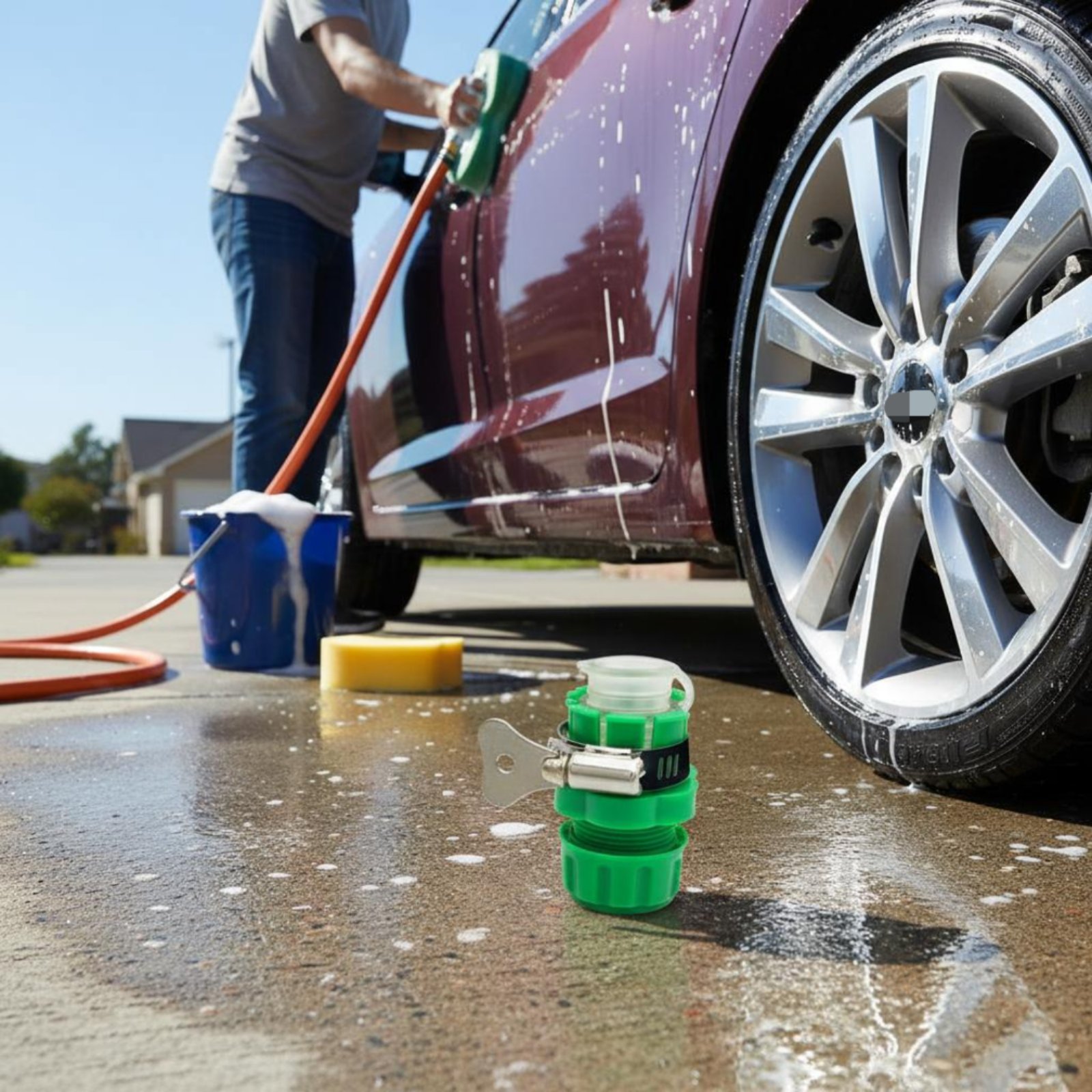 Gardening Tools Needed - Car Wash Hose Connector Secure Fit