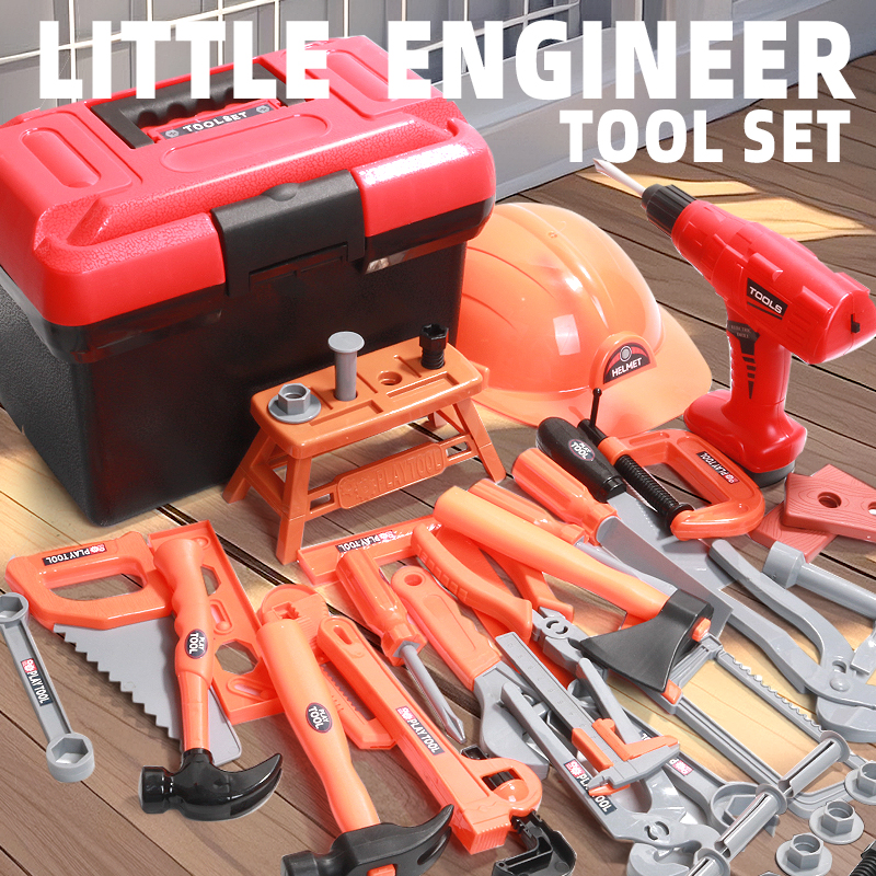Gardening Tools Toddler - Children's Engineering Kit with Realistic Screws/Nuts/