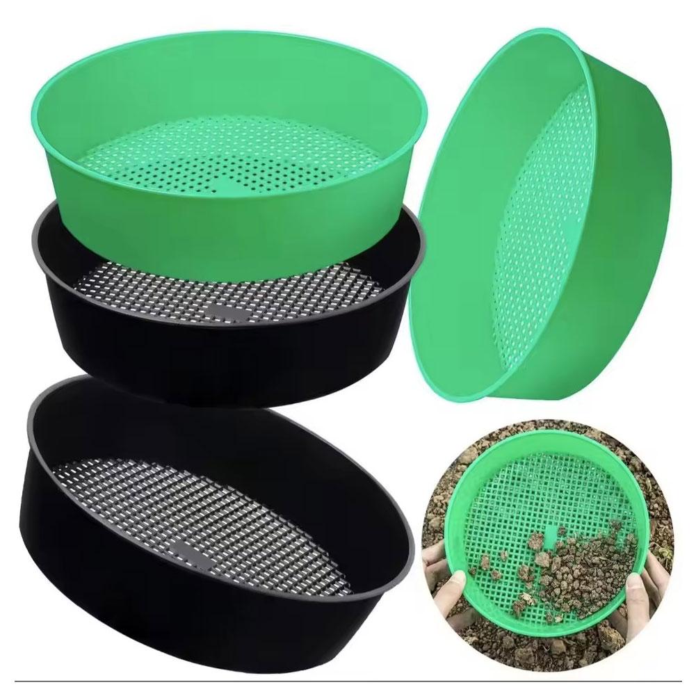 Gardening Tools Needed - Round Plastic Soil Sifter Tool Heavy