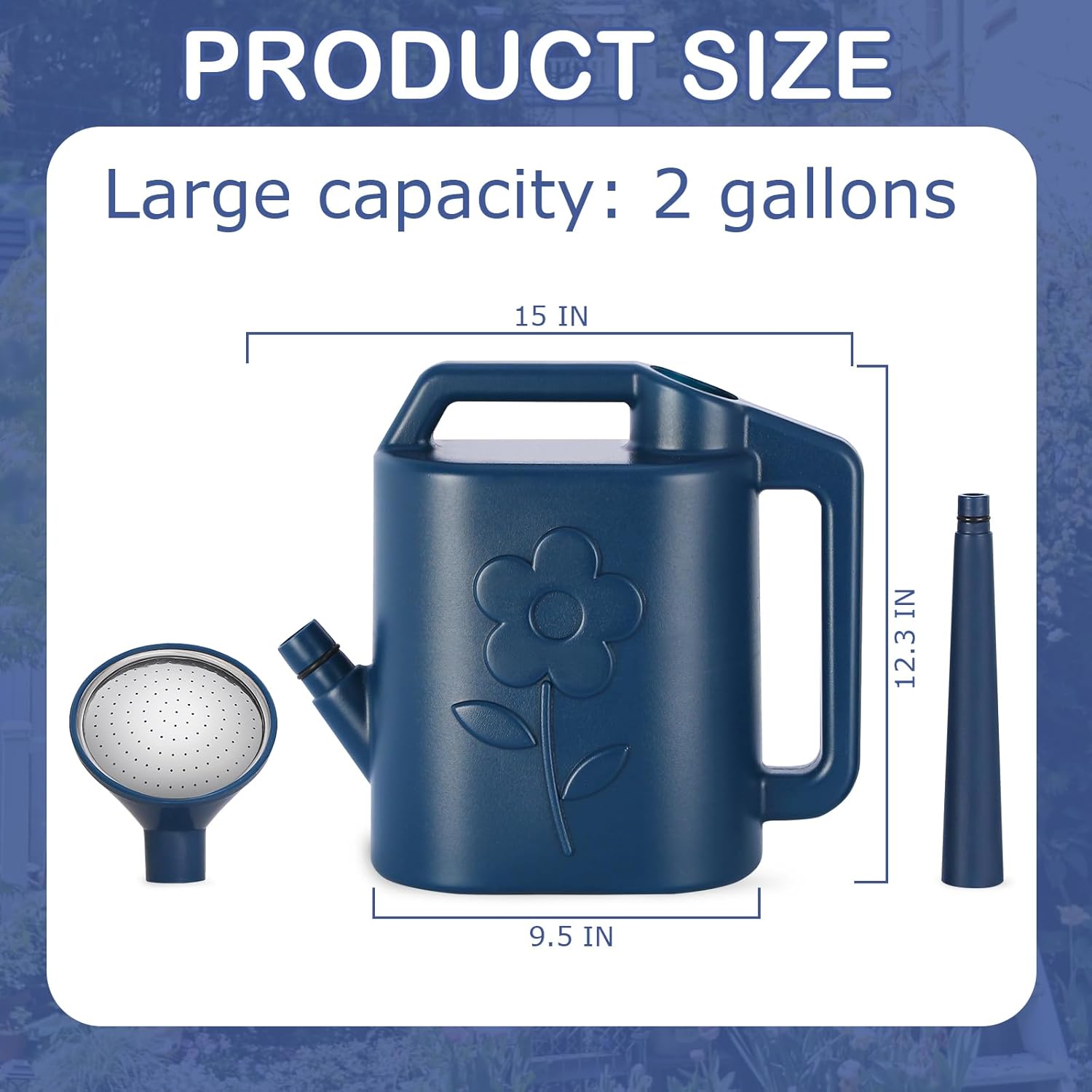 2 Gallon Watering Can for Indo - مراجعة Watering Can Long Spout وسعره