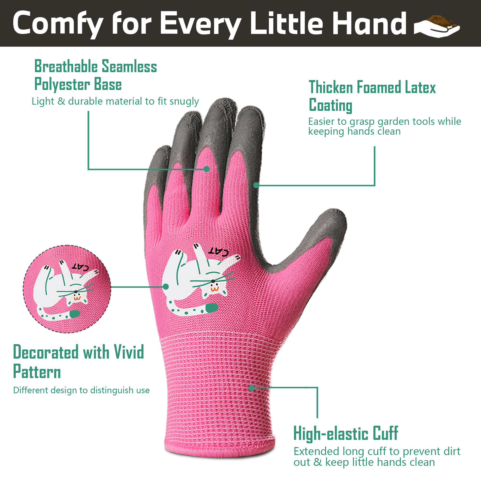 4 Pairs Kids Gardening Gloves  - مراجعة Gardening Tools Toddler وسعره