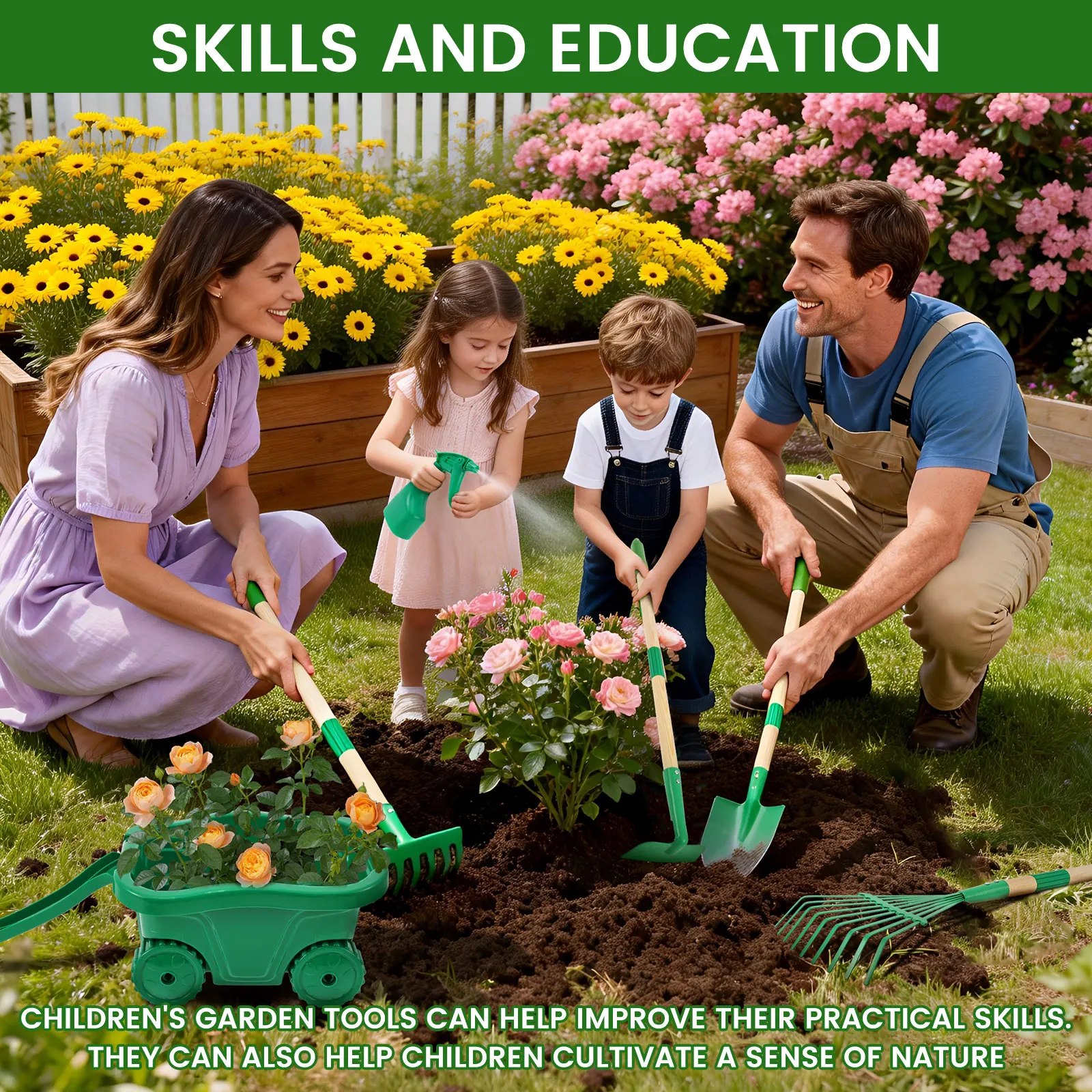 6/7Pcs Kids Gardening Tools Se - مراجعة Gardening Tools Toddler وسعره