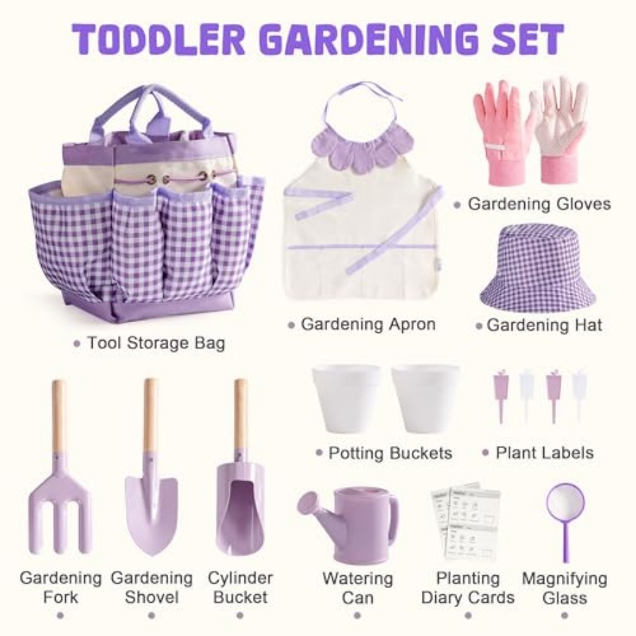 Gardening Set, 17PCS Toddler G - مراجعة Gardening Tools Toddler وسعره