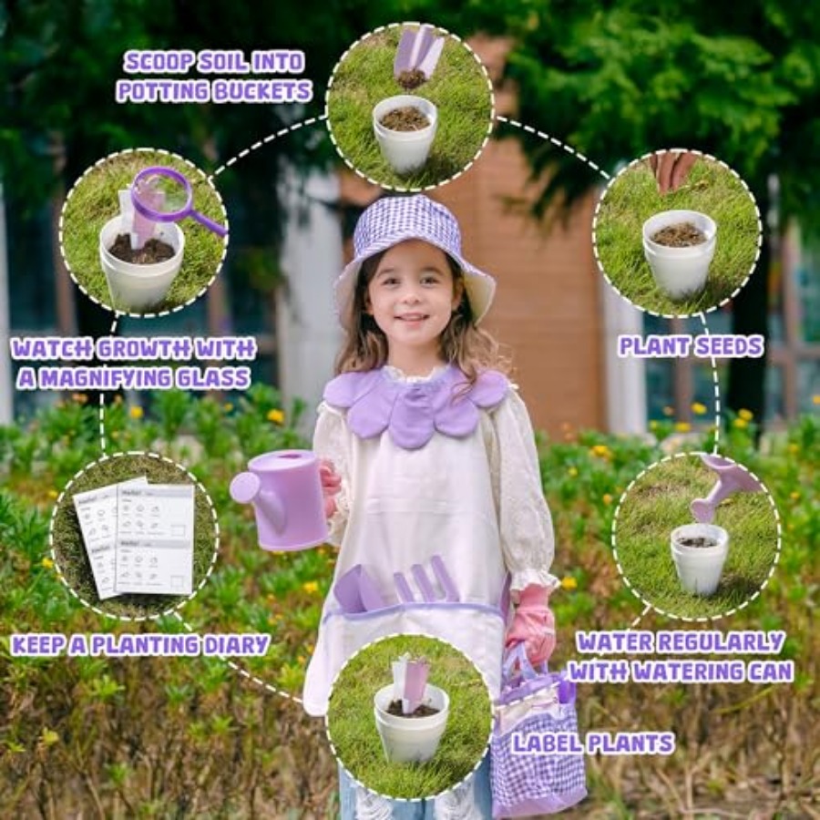 Gardening Set, 17PCS Toddler G - مراجعة Gardening Tools Toddler وسعره