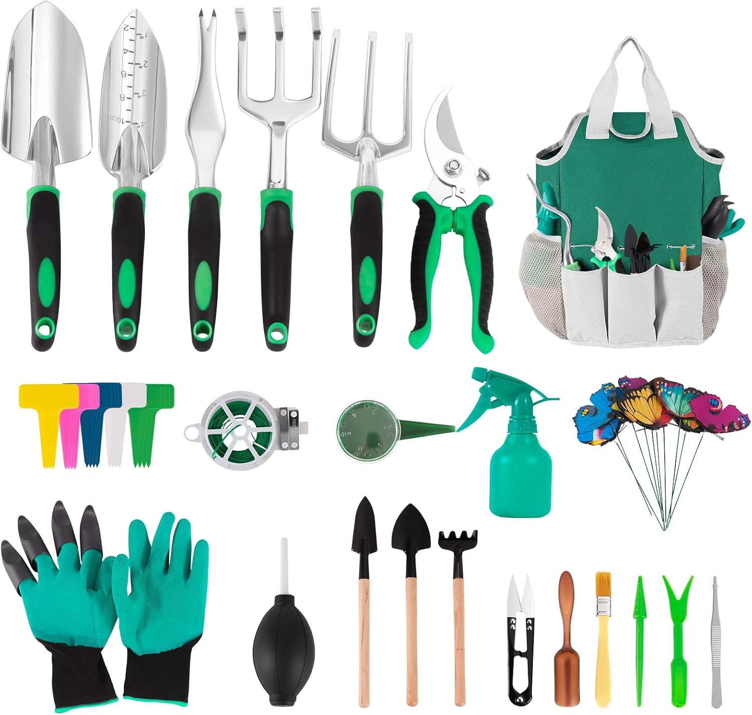 Garden Tool Set, Including 9 S - مراجعة Gardening Tools Labeled وسعره