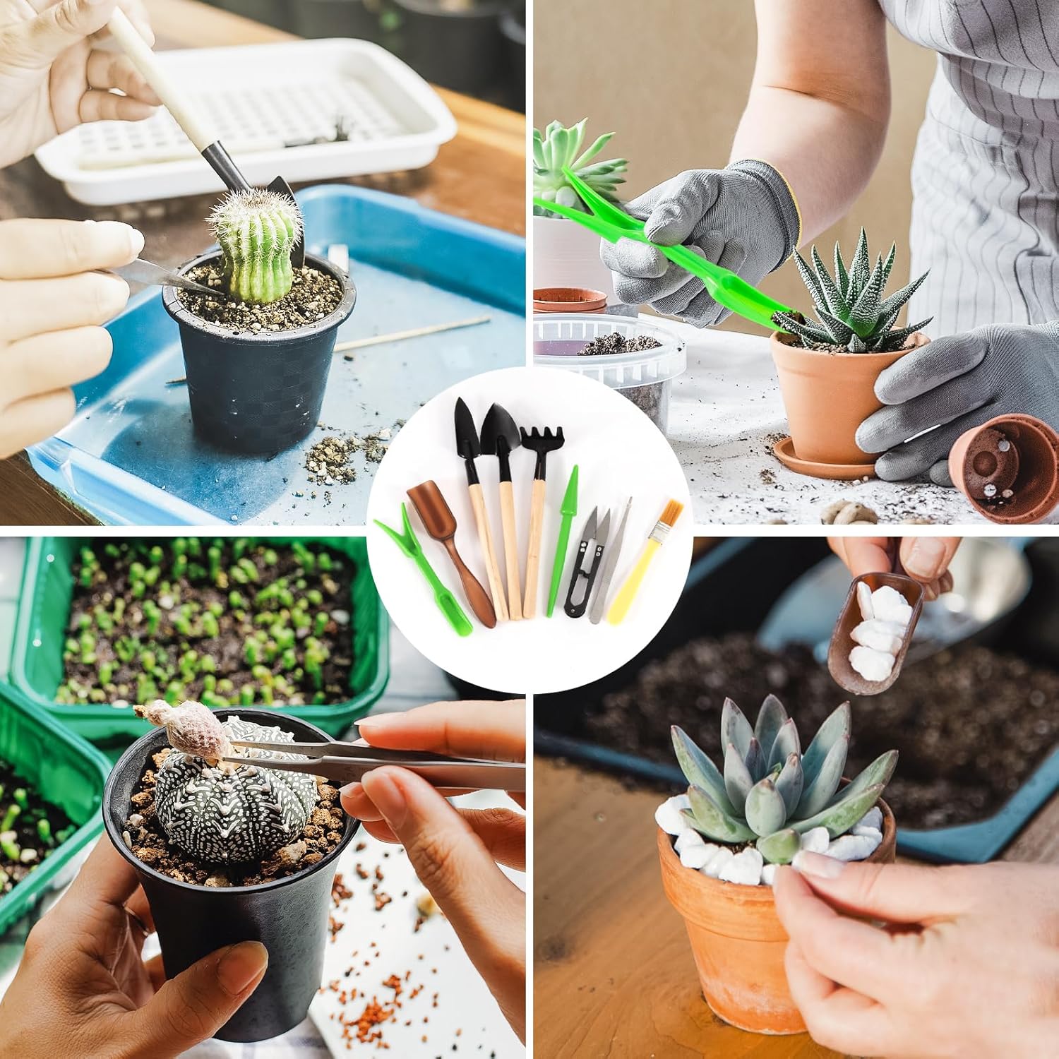 Garden Tool Set, Including 9 S - مراجعة Gardening Tools Labeled وسعره