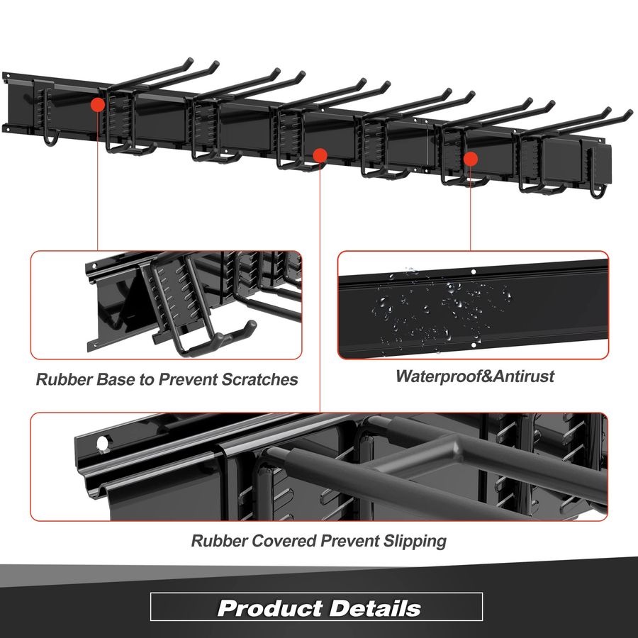 Heavy Duty Garage Storage Rack - مراجعة Gardening Tools Rack وسعره