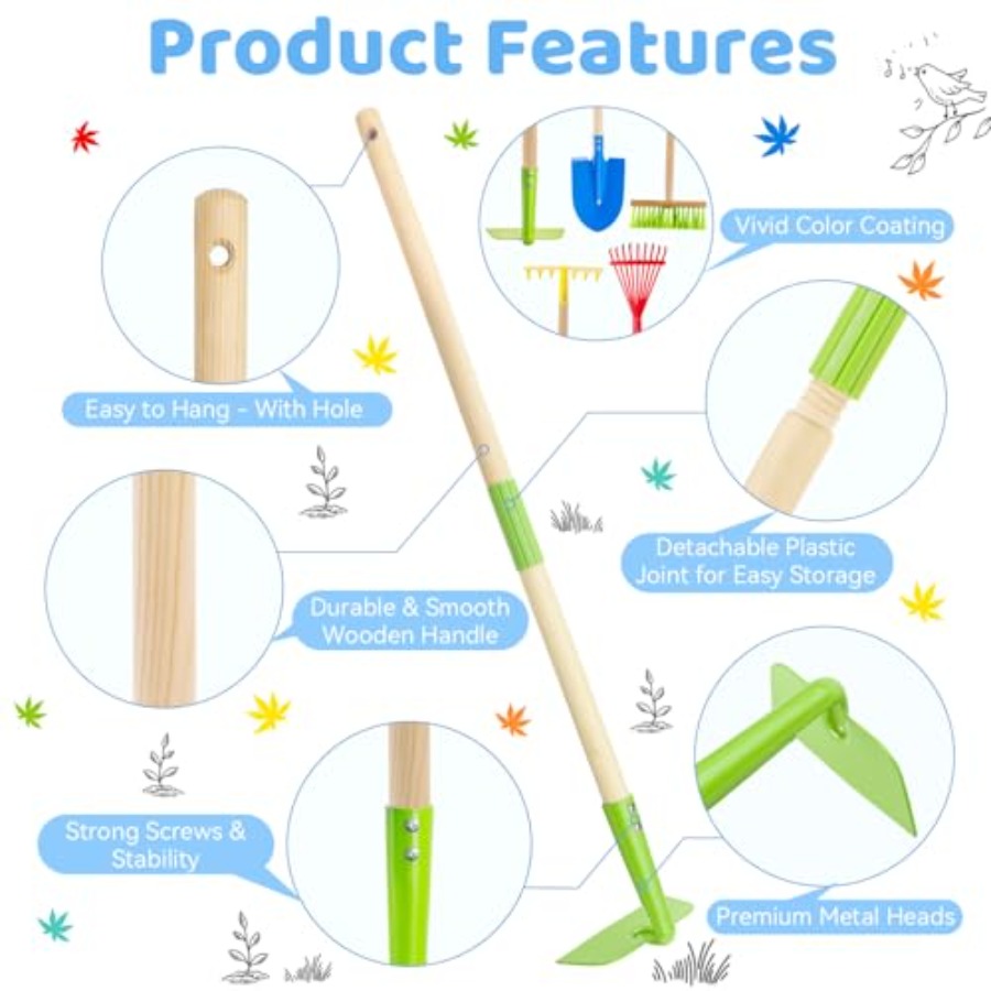 Garden Tool Set: Safe Toddler  - مراجعة Gardening Tools Toddler وسعره