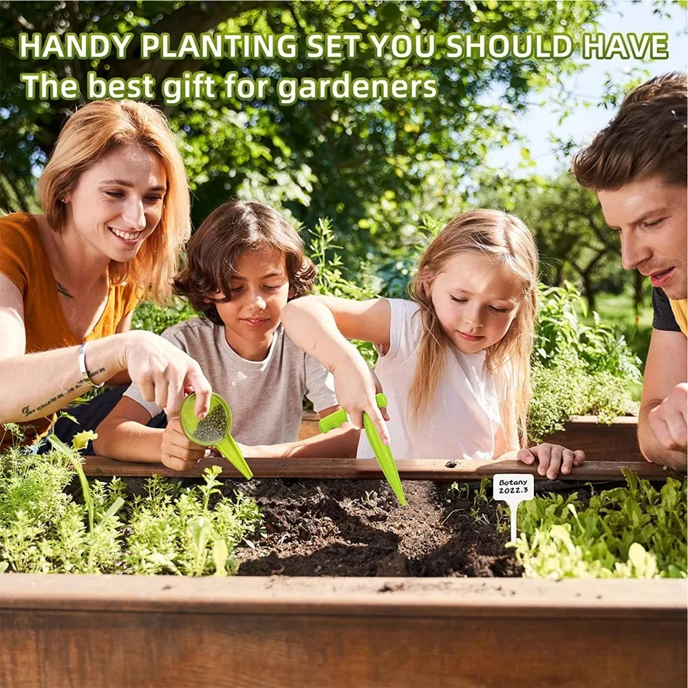 12pcs Seed Dispenser Planter T - مراجعة Gardening Tools Labeled وسعره