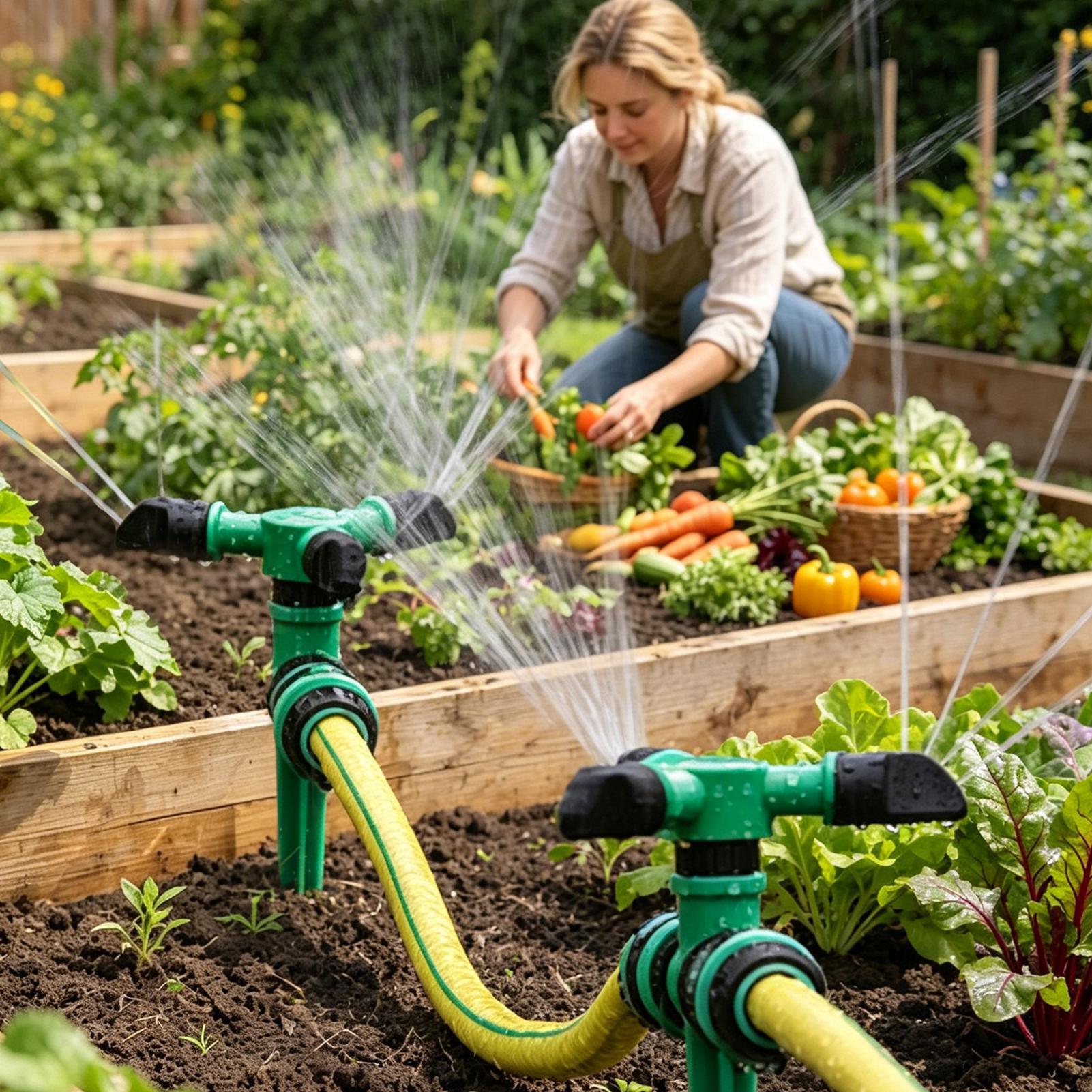 Automatic Rotating Water Sprin - مراجعة Gardening Tools Diy وسعره