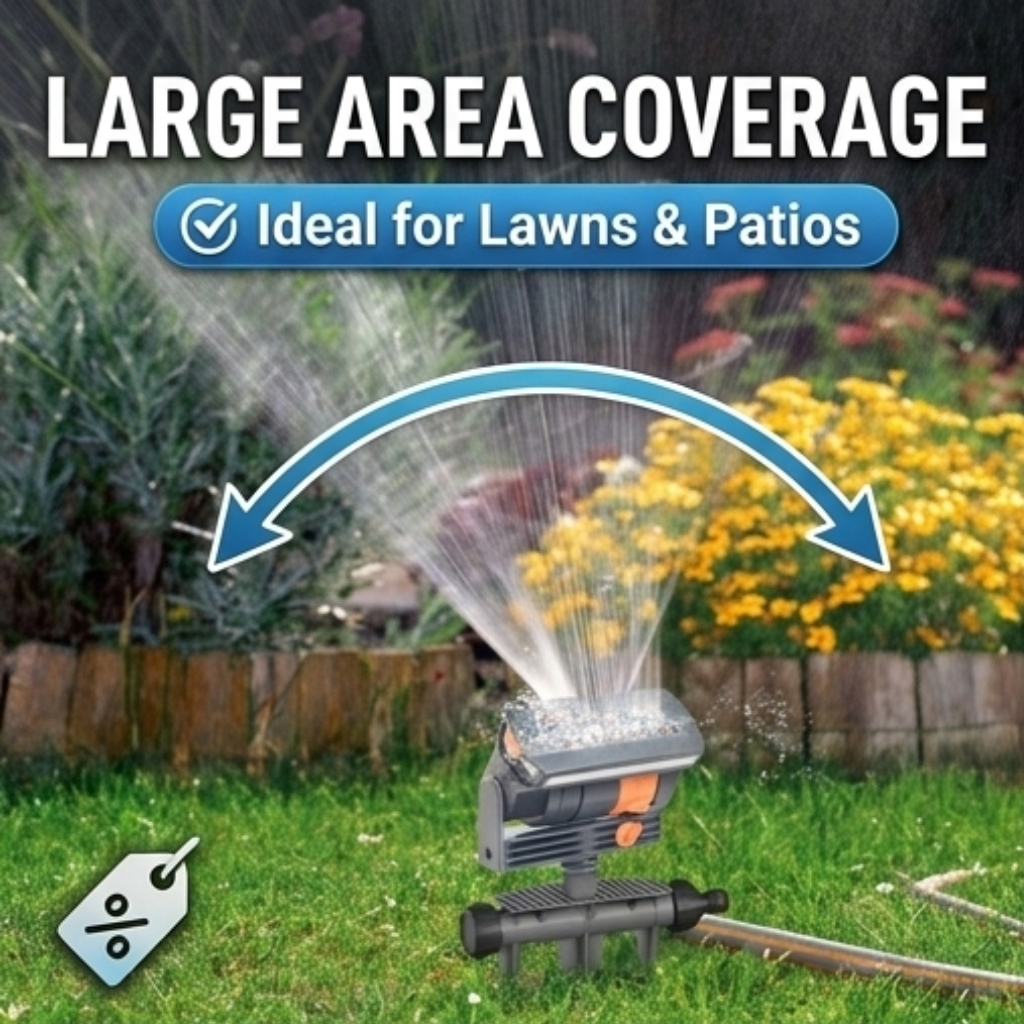 Automatic Oscillating Sprinkle - مراجعة Gardening Tools Diy وسعره