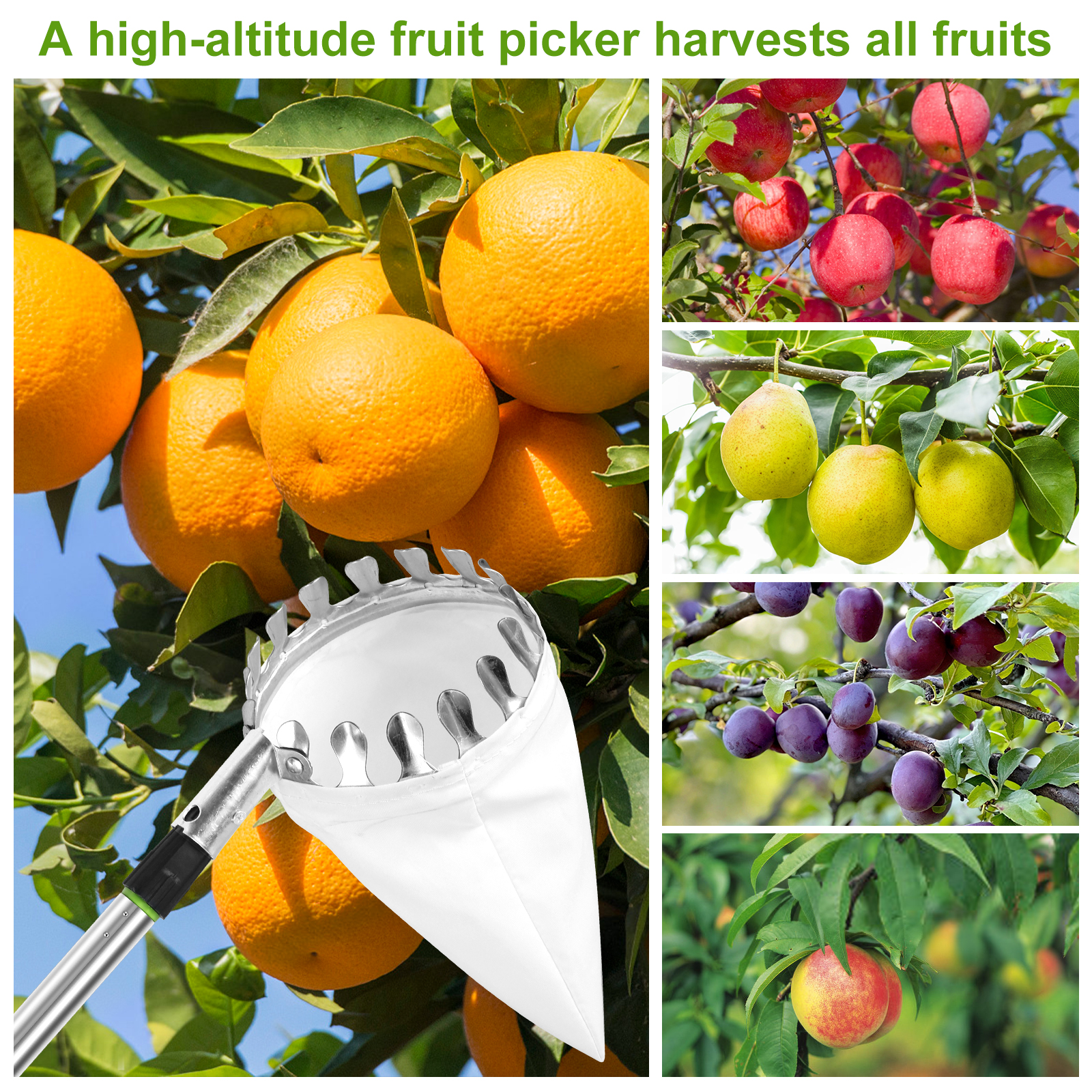 Deep Basket Fruit Picker Catch - مراجعة Gardening Tools Knife وسعره