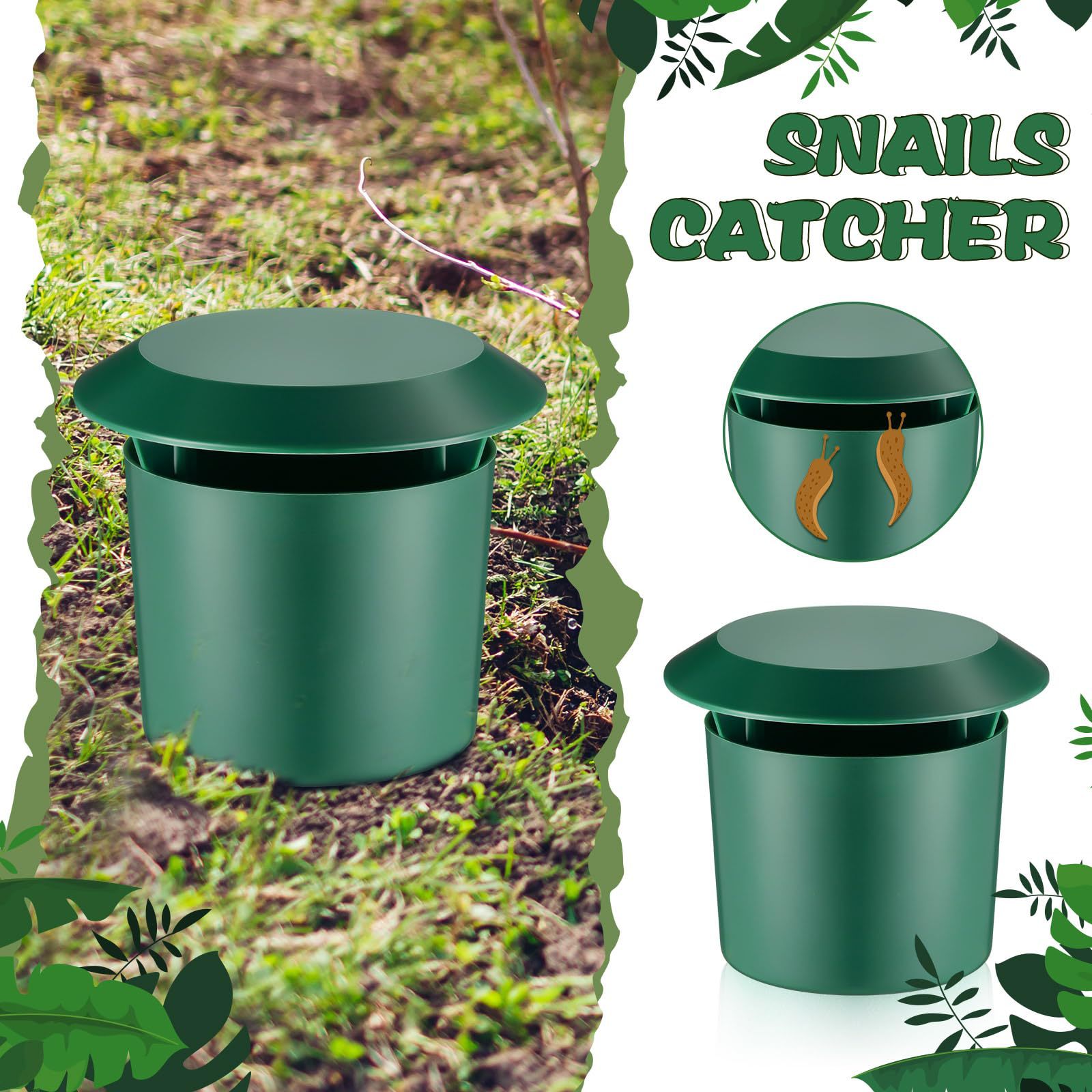 Plastic Snail Trap Cage, Reusa - مراجعة Gardening Tools Rack وسعره