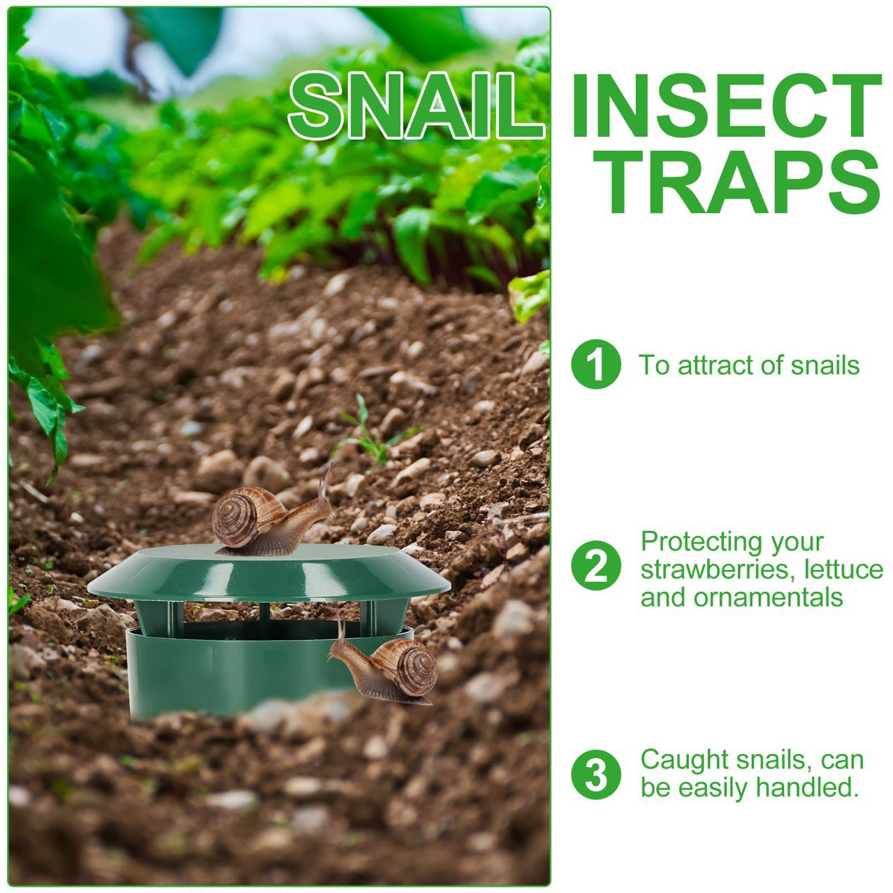 Plastic Snail Trap Cage, Reusa - مراجعة Gardening Tools Rack وسعره