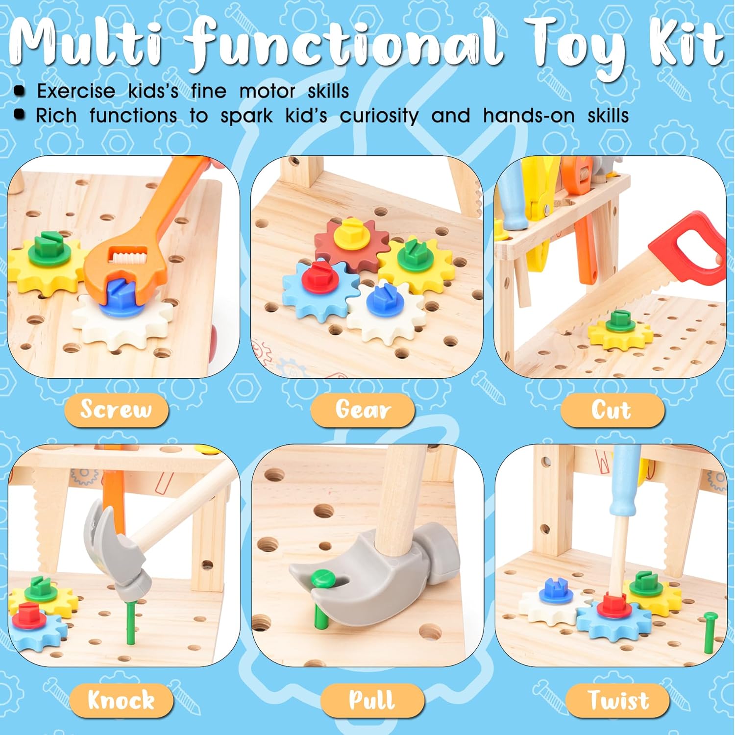 Wooden Tool Bench for Kids,Mon - مراجعة Gardening Tools Toddler وسعره