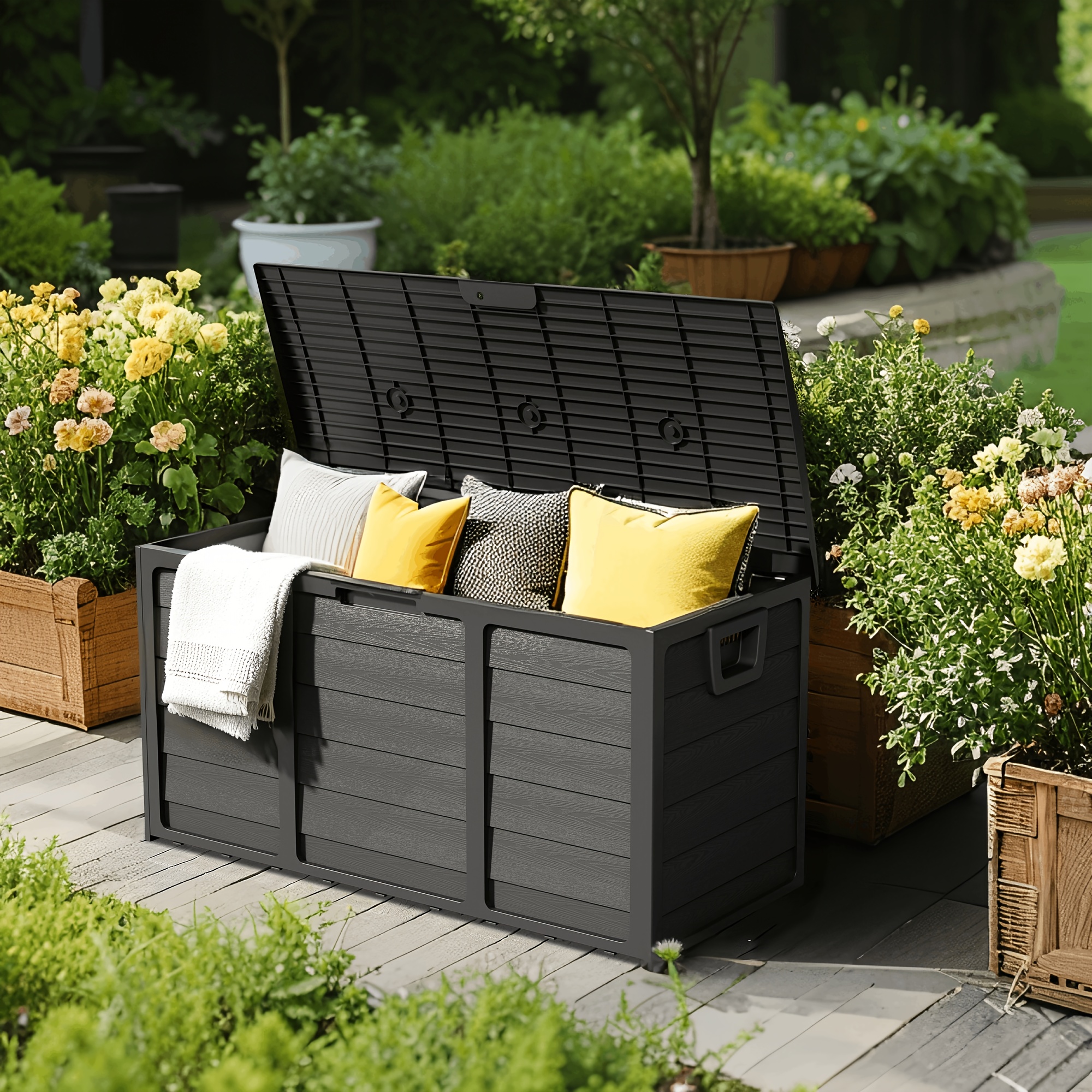 Weatherproof Resin Storage, 75 - مراجعة Gardening Tools Rack وسعره