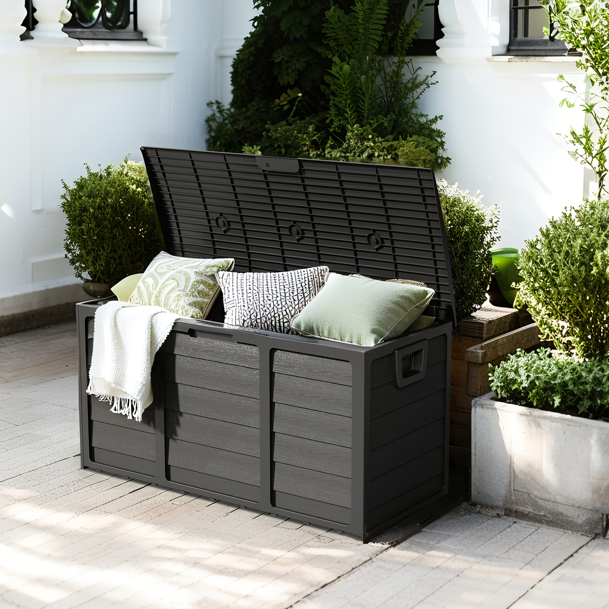 Weatherproof Resin Storage, 75 - مراجعة Gardening Tools Rack وسعره