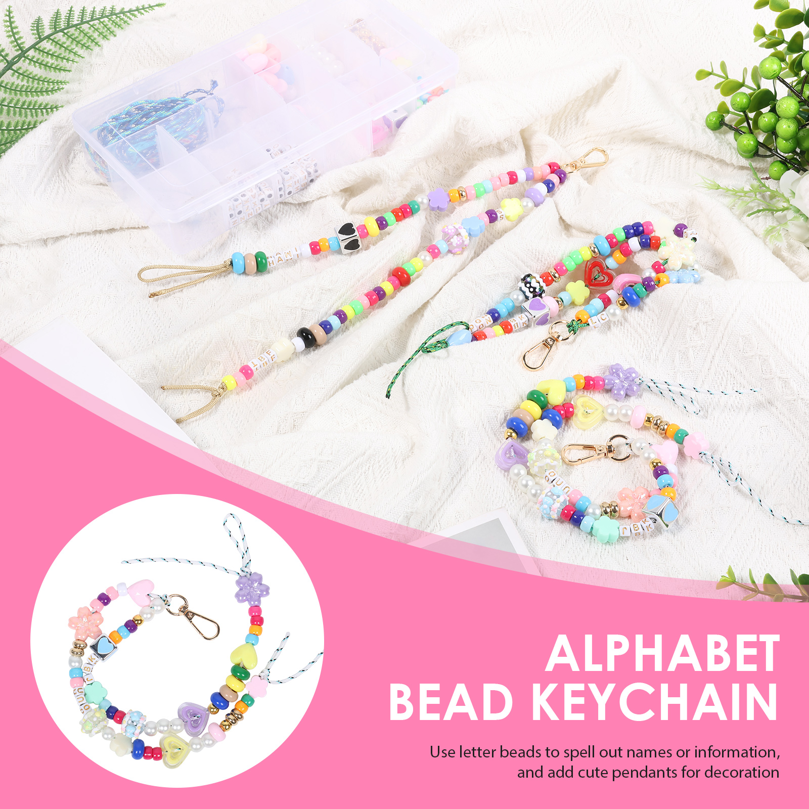 421PCS Beaded Keychain Making  - مراجعة Gardening Tools Diy وسعره