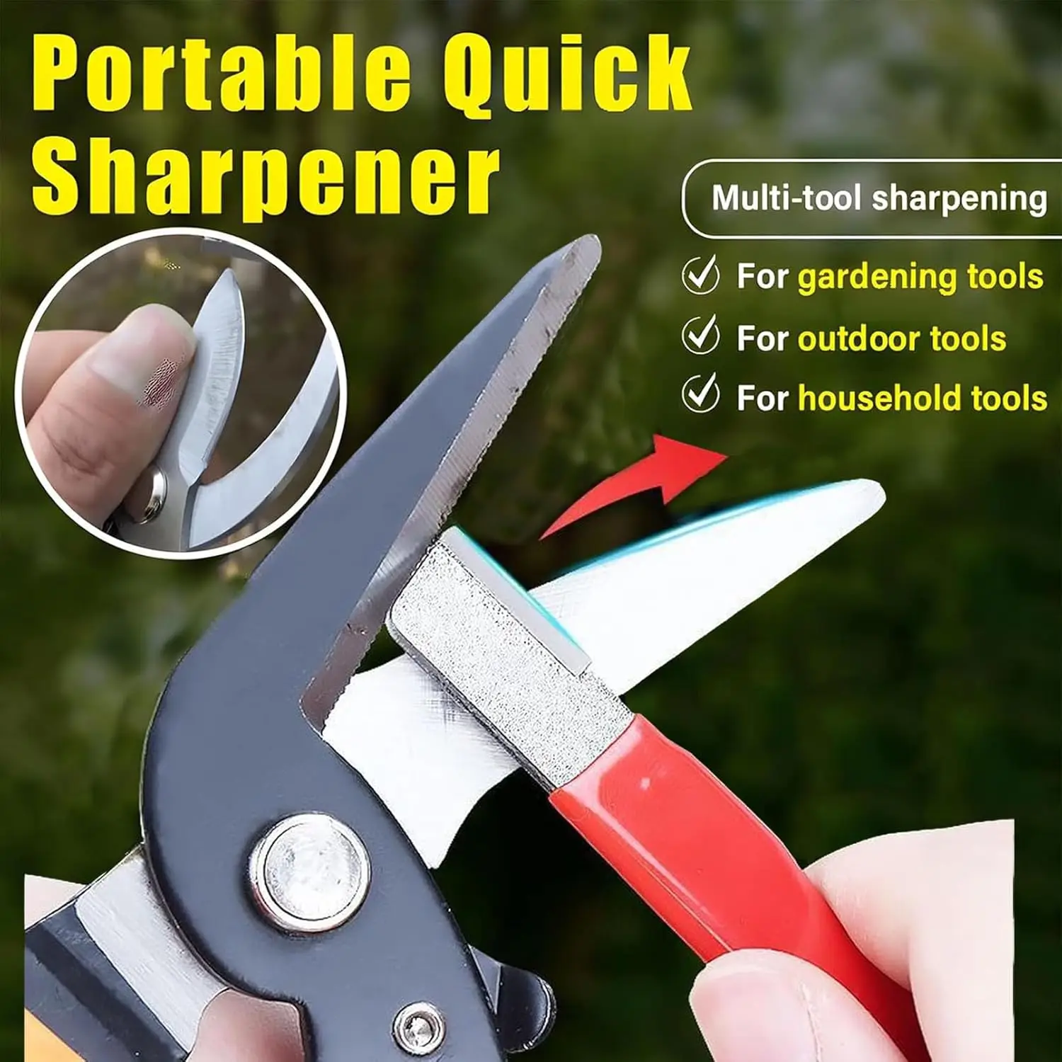 Portable Quick Sharpener Manua - مراجعة Gardening Tools Knife وسعره