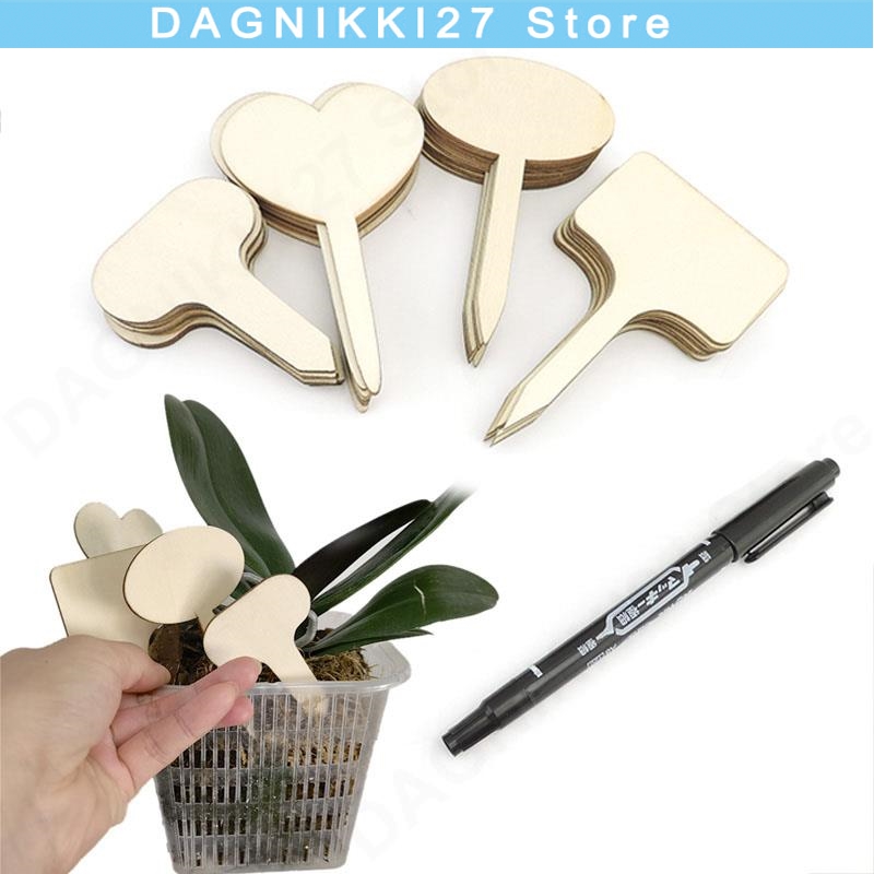 10x T-Type Wooden Plant Labels - مراجعة Gardening Tools Labeled وسعره