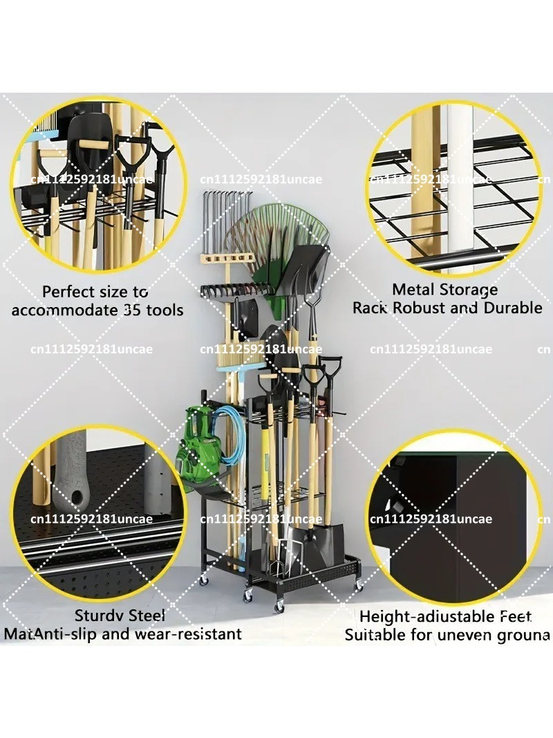 Garden Tool Organizer, Stable  - مراجعة Gardening Tools Rack وسعره