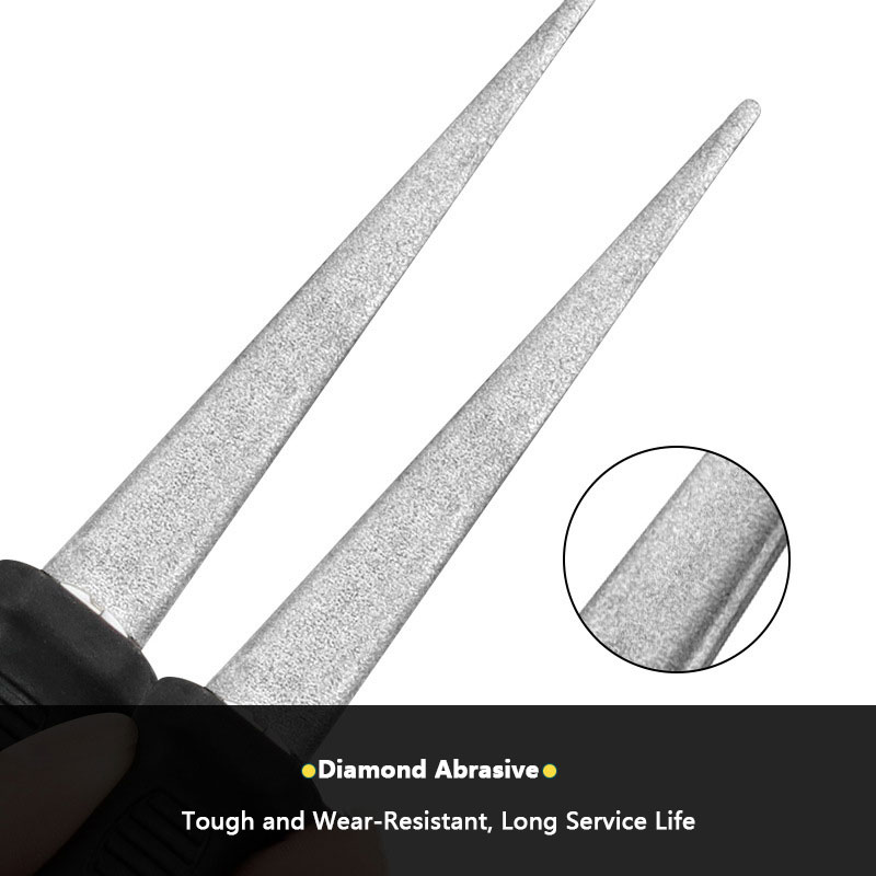 Diamond Sharpener Metal Double - مراجعة Gardening Tools Knife وسعره