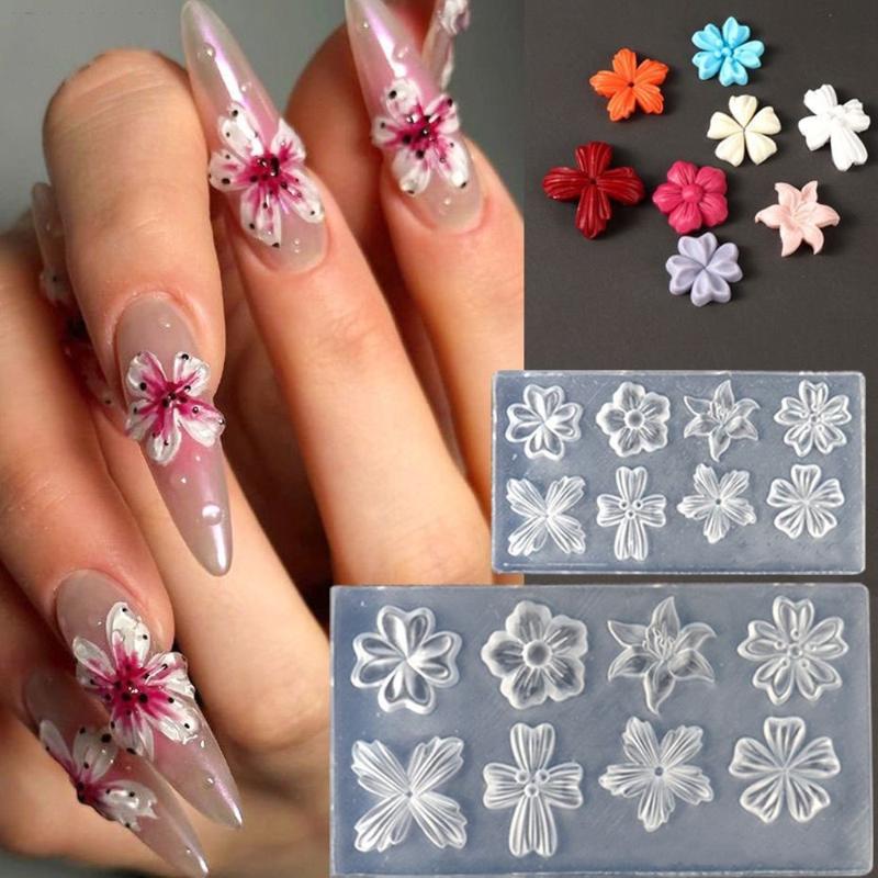 New Flower Nail Art Mold 3D Si - مراجعة Gardening Tools Diy وسعره