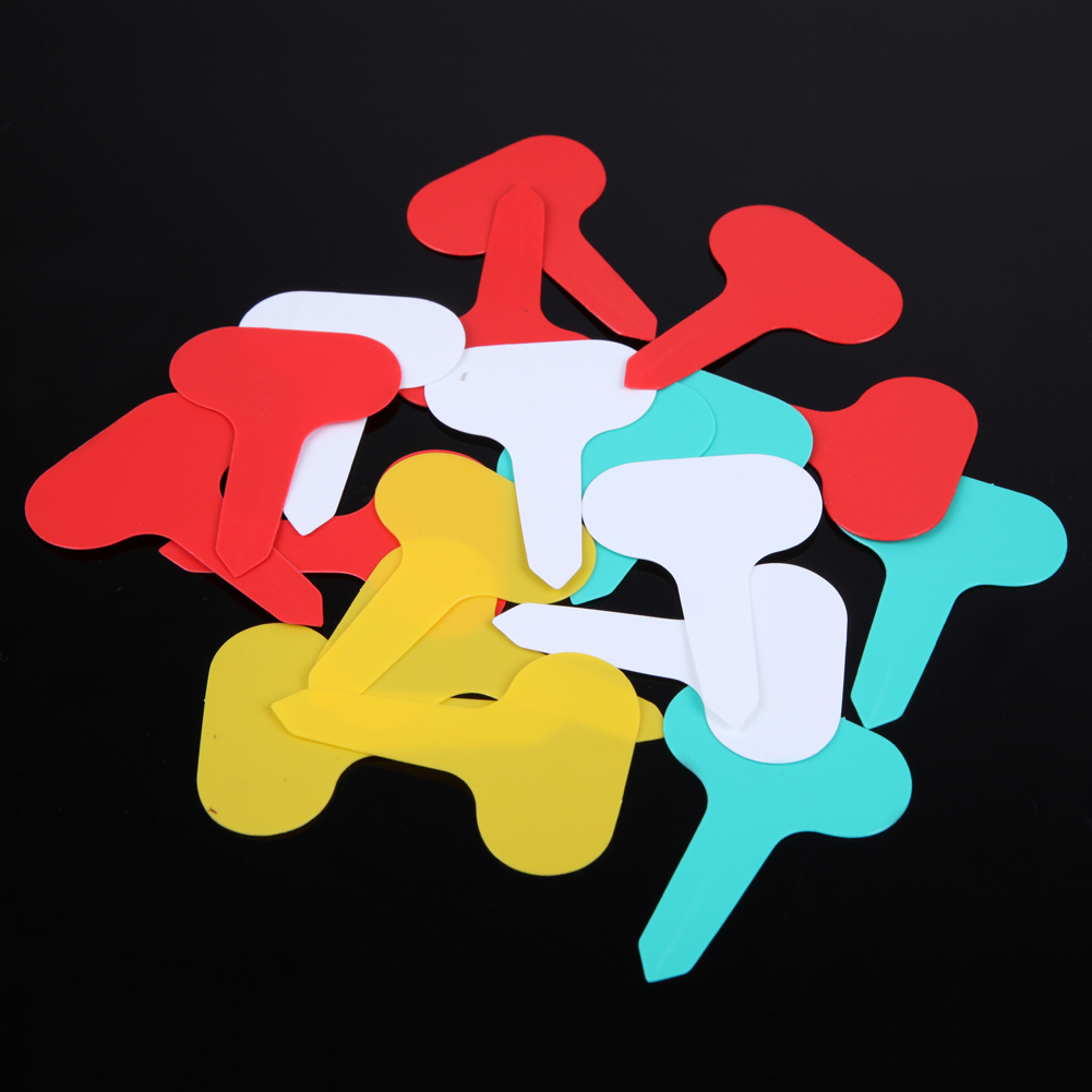100Pcs T-Shape Plastic Plant T - مراجعة Gardening Tools Labeled وسعره