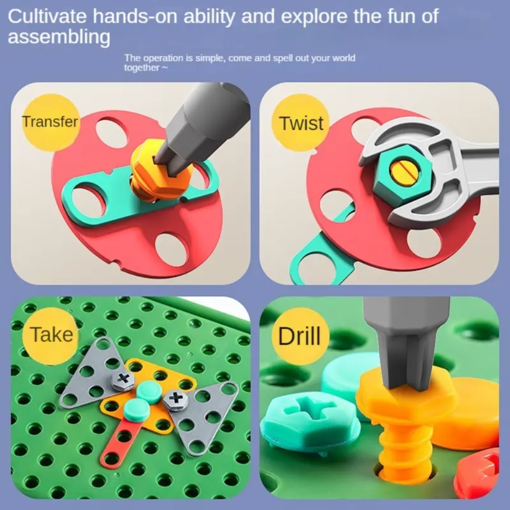 450Pcs Kids STEM Drill Set Cre - مراجعة Gardening Tools Toddler وسعره