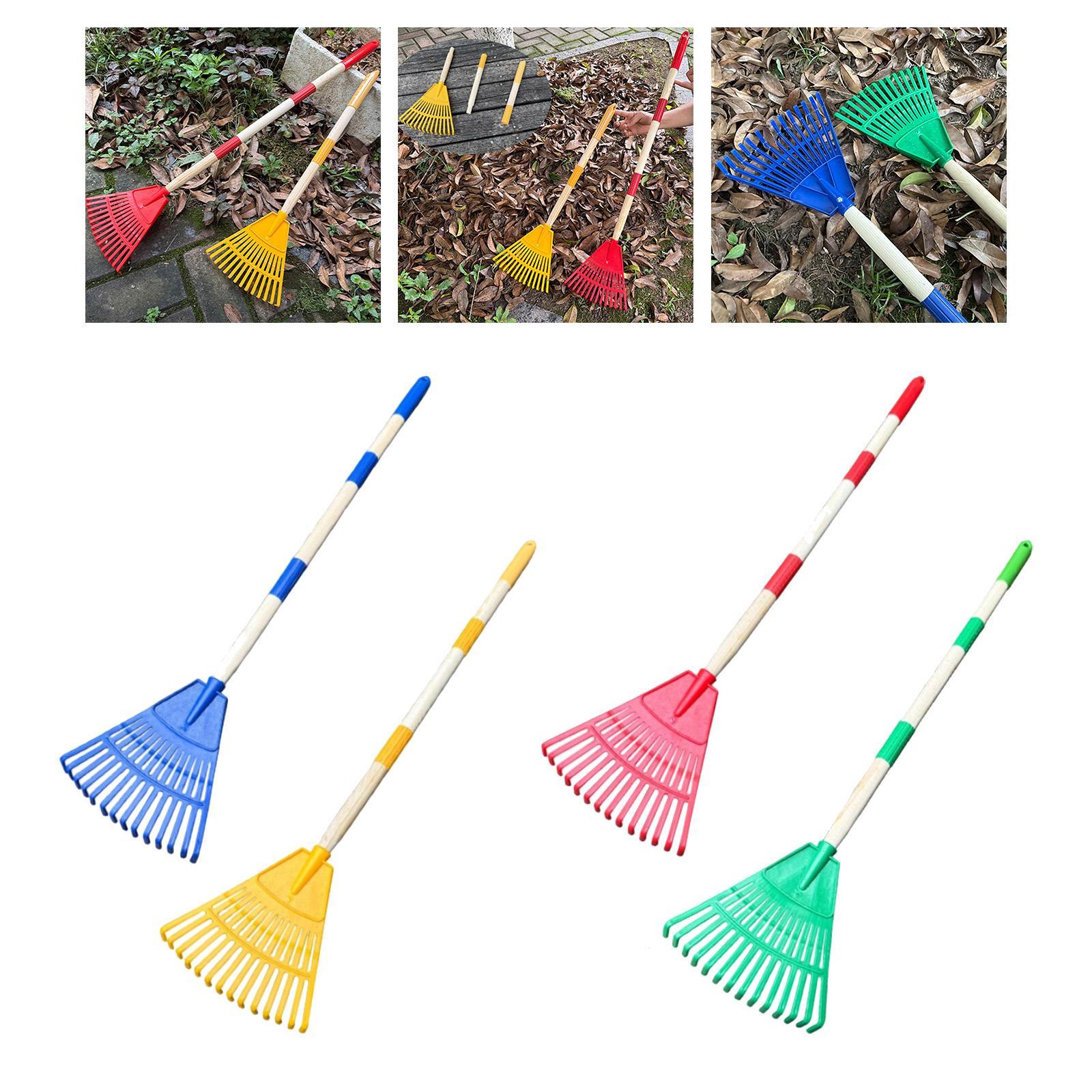 Leaf Rake 3 Sections with Long - مراجعة Gardening Tools Toddler وسعره